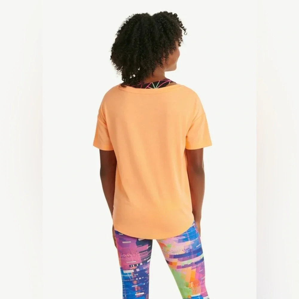 Justice Orange Tie Front T-Shirt 2 Piece 🧡